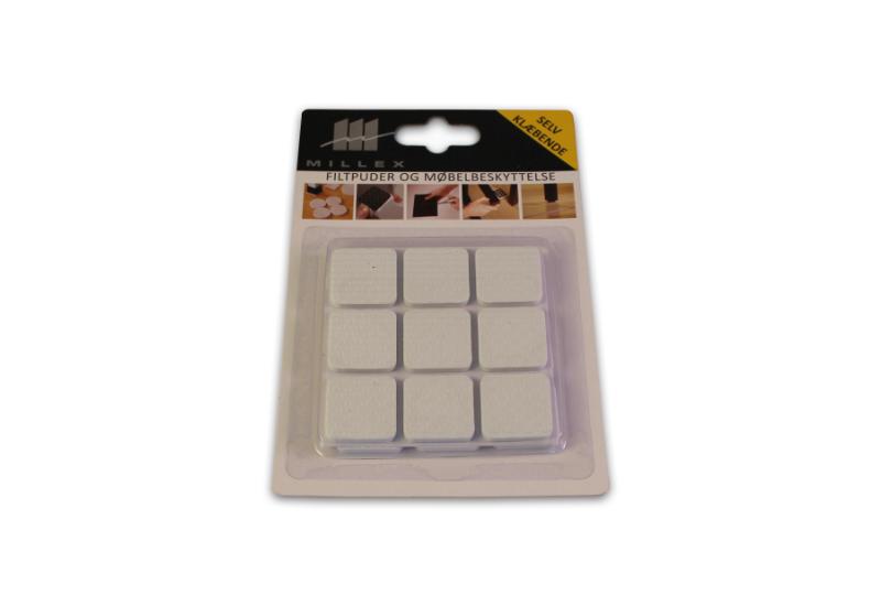 MILLEX 18 STK FILTDUPPER - 25 MM - HVID