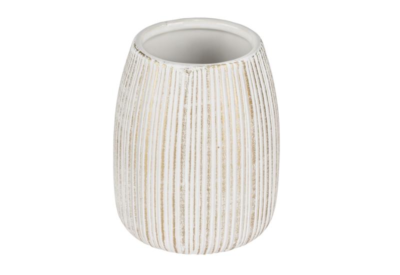 WENKO PASCOLI TANDKRUS - HVID / GULD