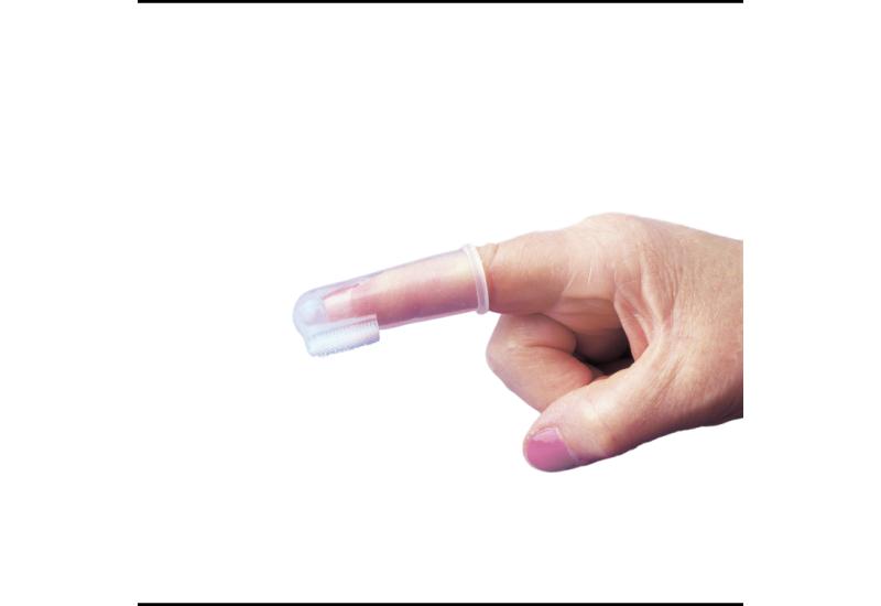 DREAMBABY SILIKONE FINGER TANDBØRSTE - TRANSPARENT