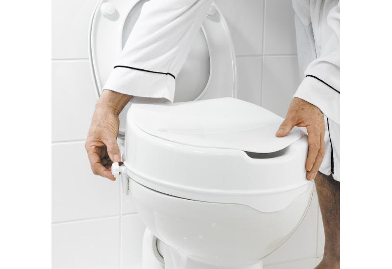RIDDER ASSISTENT WC FORHØJER M/ LÅG - HVID
